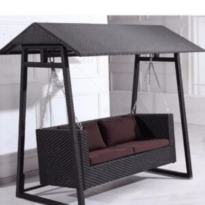 Outdoor saving double seater with stand cushion waterproof bunai vehicle Ratan PVC