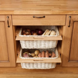 Outdoor kitchen basket Prem iron +wood bunai PVC - Rattan - Wicker